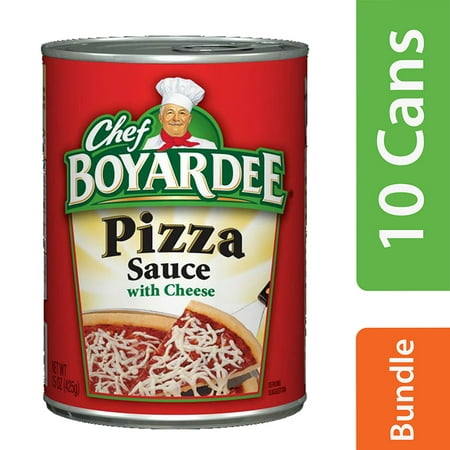 (10 Pack) Chef Boyardee Pizza Sauce with Cheese, 15 (Best Ready Made Pizza Sauce)