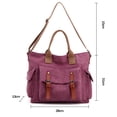 thumbnail image 2 of Bolso de mano con asa superior para mujer, bolso de hombro, bolso de mensajero, bolso cruzado, bolso de viaje para el trabajo, 2 of 6