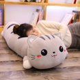 thumbnail image 2 of Huge Size 130cm Long Cat Pillows Plushie Toy Soft Cushion Stuffed Plush Animal Dolls Cushion for Kids Girls Home Decor GiftsAuburn110cm Deng Xun unisex, 2 of 2