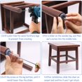 thumbnail image 4 of Deslizadores para muebles, paquete de 48 deslizadores redondos de teflón para muebles, deslizadores antivibración para muebles (redondos) - 19 mm JAMW Sencillez, 4 of 4