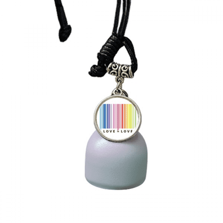 Rainbow Colorful Equal Consultation Wind Chimes Bell Car Pendant
