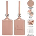 thumbnail image 3 of Luggage Straps, 2 Adjustable, Wear-Resistant and Durable Luggage Straps for Backpacks and Suitcases with 2 Luggage Tags - Black, Pink, 3 of 5