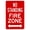 Warning Sign 4, variant on No Standing Fire Zone with Left Arrow - 8"x12" Metal Security Tin Warning Sign, Fire Zone Decor for Street Business Home Wall Outdoor
