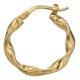 thumbnail image 1 of Arracada Diamantada Italiana De Oro De 10k De 15mm, 1 of 5