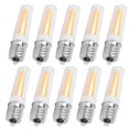 thumbnail image 5 of 10 Uds E17 bombillas de filamento largo AC110V 3W para lámpara de techo lámpara de mesa blanco cálido, 5 of 5