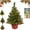 Red, variant on Pre-Lit Tabletop Christmas Tree,Small Artificial Fir Tree With Warm White Led Lights,Vc & Pe Branch Tips,Burlap Base,Battery Operated Mini Xmas Tree,Miniature Artificial Tree Ornaments Home