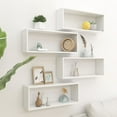 thumbnail image 5 of vidaXL 2/4/6x Wall Cube Shelves Engineered Wood Wall Unit Multi Colors/Sizes, 5 of 209