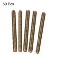 thumbnail image 3 of Uxcell 60pcs Fully Threaded Rods 1/4 x 3 Inch for Mounting Assembly Fastening, Colorful Zinc, 3 of 5