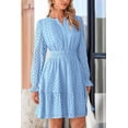 thumbnail image 3 of Minivestido PRETTYGARDEN 2025 de manga larga con cuello en V para mujer, 3 of 9