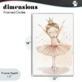thumbnail image 4 of Stupell Industries Eclectic Crowned Ballerina with Flowers White Framed Giclee Art, 12 x 18, by Creative Studio, 4 of 8