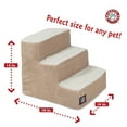 thumbnail image 2 of Majestic Pet Villa Pet Stairs 3 Steps Pearl Machine Washable Removable Cover 18" x 16" x 15", 2 of 5