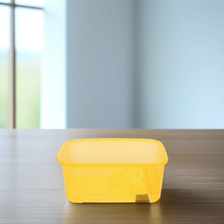 Amphibia Plastic Turtle Aquarium Tank Reptile Habitat Terrapin Breeding Box Yellow Lizard Pet Terrariums