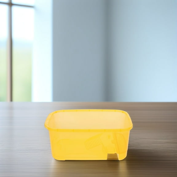 Amphibia Plastic Turtle Aquarium Tank Reptile Habitat Terrapin Breeding Box Yellow Lizard Pet Terrariums