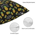 thumbnail image 3 of Wukai Pineapple Premium Polyester Fleece Pillow Covers with Hidden Zipper Closure,Luxuriously Soft and Durable-16"x16", 3 of 7