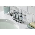 thumbnail image 4 of Kingston Brass FB5611CKL Kaiser 4 in. Centerset Bathroom Faucet with Pop-Up Drain, Polished Chrome, 4 of 5