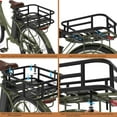 thumbnail image 5 of Large Heavy-Duty Bike Rear Basket with Liner, Waterproof Cover & Cargo Net - Fits Most Bikes & E-Bikes, 5 of 8