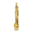 thumbnail image 4 of 14k Yellow Gold Knife Fork and Spoon Pendant, 4 of 4