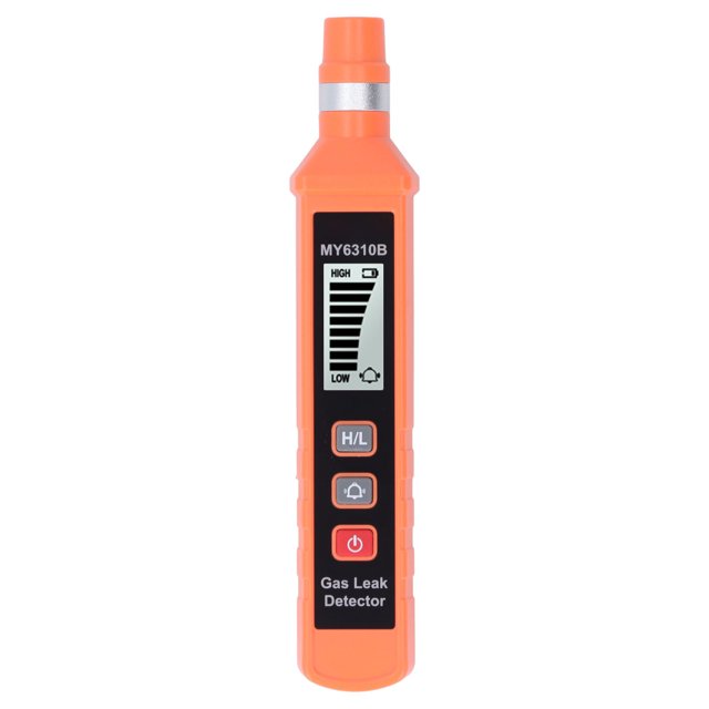 Detector De Fugas De Gas, Detector De Fugas De Gas Alarma De Vibración Visual Audible Pantalla LCD Sensible Alarma De Gas Combustible Portátil Rastreador De Gas Portátil para El Hogar Comercial