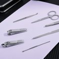 thumbnail image 4 of Kit de manicura y pedicura, juego de cortaúñas, tijeras para uñas de manos y pies, 7 piezas de herramientas de cuidado para hombres y mujeres con bolsa de viajeEstilo: estilo 3;, 4 of 6