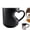 1 Pcs, variant on Heart-Shaped Color Changing Magic Ceramic Mug, That Reveals Design When Filled with Hot Beverage, Fun Novelty Coffee Cup for Friends Lovers