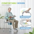 OasisSpace Stand Alone Raised Toilet Seat 500lbs Adjustable Toilet
