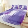 thumbnail image 3 of Castle Fairy Teens Geometric Rectangle 3pcs Twin Sheet Sets,Abstract Minimalism Twin Fitted Sheet,Rustic Gradient Breathable Flat Sheet,Microfiber Bedroom Decor, 3 of 7
