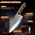 thumbnail image 4 of MDHAND Kitchen Knife Set 7 Knives with Sheaths and Full Accessory Kit, 14-piece, 4 of 9