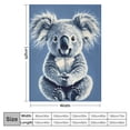 thumbnail image 4 of Orinice   Kids Cute Koala Sherpa Blanket,Kawaii Animals Koalas Throw Blanket,Boys Girls Bedroom Room Decor,Cartoon Animal Plush Blanket,Koalas Fuzzy Blanket for Sofa Bed Couch   40x50in, 4 of 6