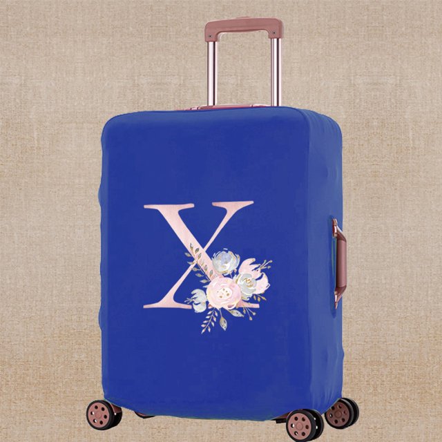 Luggage Cover Scratch Resistant Travel Accessory Covers Pink Flower Print Trolley Protective Case Apply To 18-32 Inch Suitcase 8Pink flower X M (22-25inch)