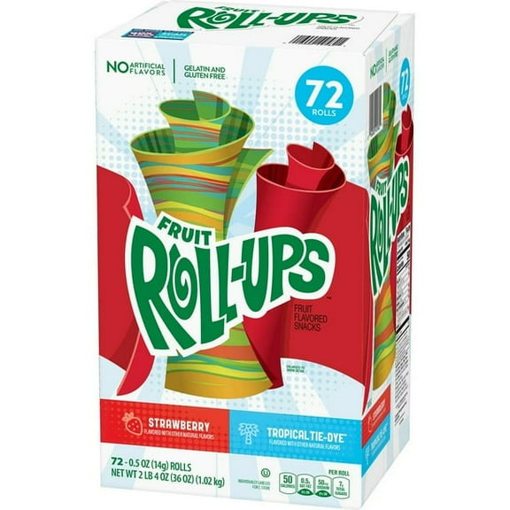 Fruit Roll Ups with Fruits 72 Rolls