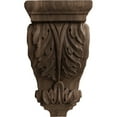 thumbnail image 2 of Ekena Millwork 5"W x 5"D x 10"H Medium Acanthus Wood Corbel, Walnut, 2 of 4