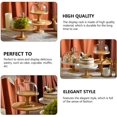 thumbnail image 3 of 1 Set Cake Plate with Dome Footed Pastry Wood Service Stand Glass Food Plate Lid Plate Server Baking, 3 of 5