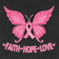 thumbnail image 5 of Wild Bobby, Butterfly Pink Ribbon Faith Hope Love, Breast Cancer Awareness, Men Premium Tri Blend Tee, Vintage Black, Large, 5 of 5