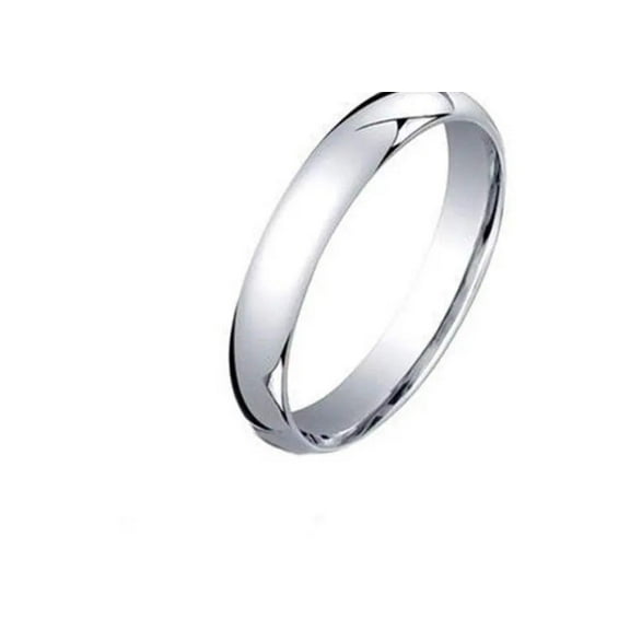 ADIRFINE 925 Sterling Silver 3MM Comfort Fit Wedding Band Ring