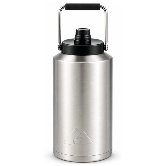 Ozark Trail 1 gal Stainless Steel Insulated Water Jug, Silver