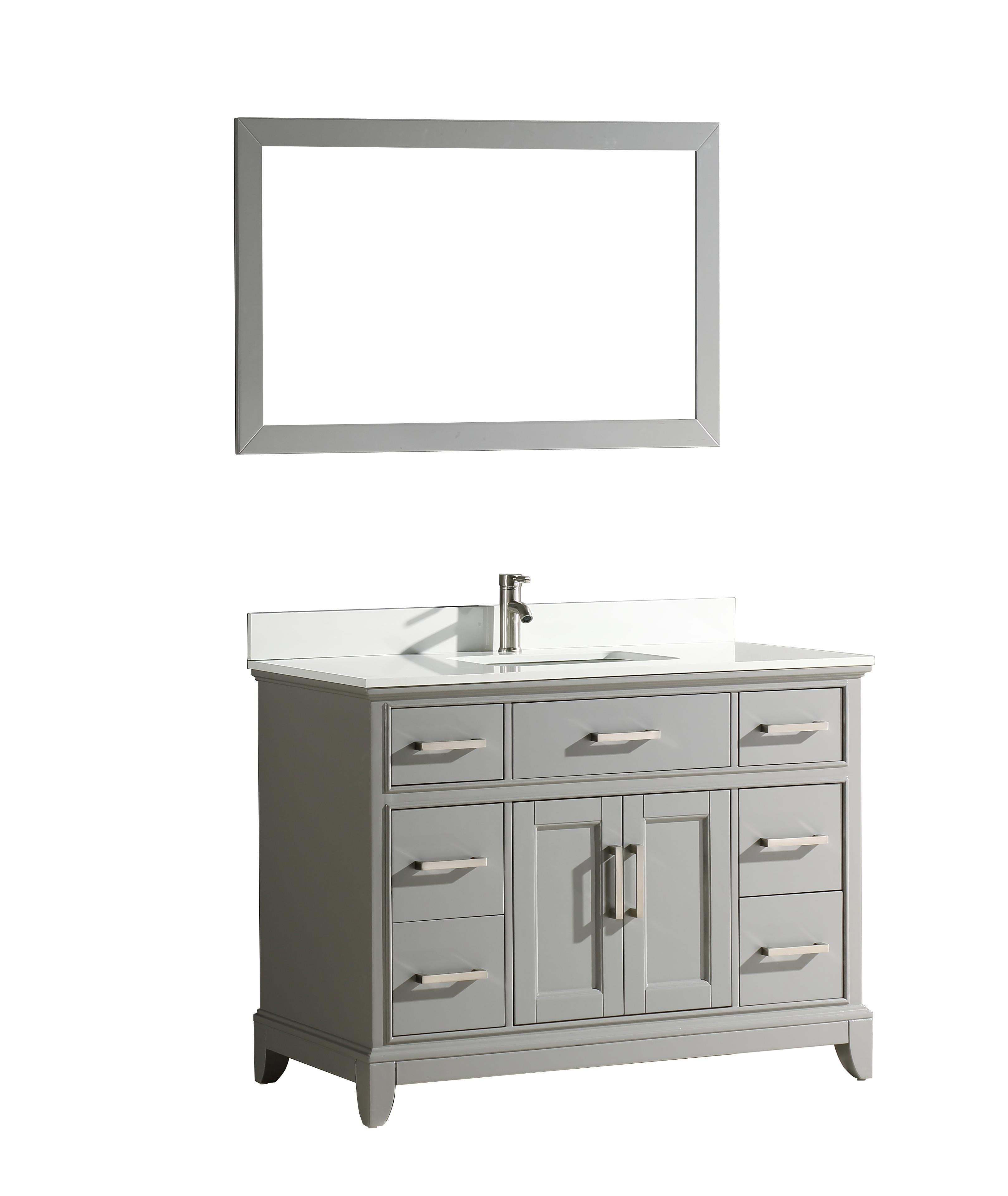 Vanity Art 48 Inch Single Sink Bathroom Vanity Set With Super White Phoenix Stone Vanity Top Walmartcom Walmartcom