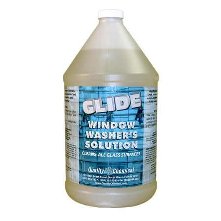 Glide Window Washer's Solution - 1 gallon (128 (Best Solution For Cleaning Glass Windows)