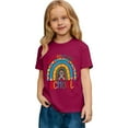 thumbnail image 3 of Gelikeya Kids 100 Days of School Shirt Boys Girls Short Sleeve Cute Cartoon Rainbow Printed T Shirts Summer Outfit Clothes , 8-9 Years, 3 of 8