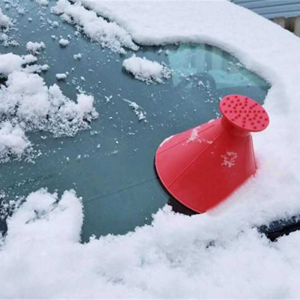 Magical Car Windshield Ice Snow Remover Scraper Tool Cone Shaped Round Funnel US 