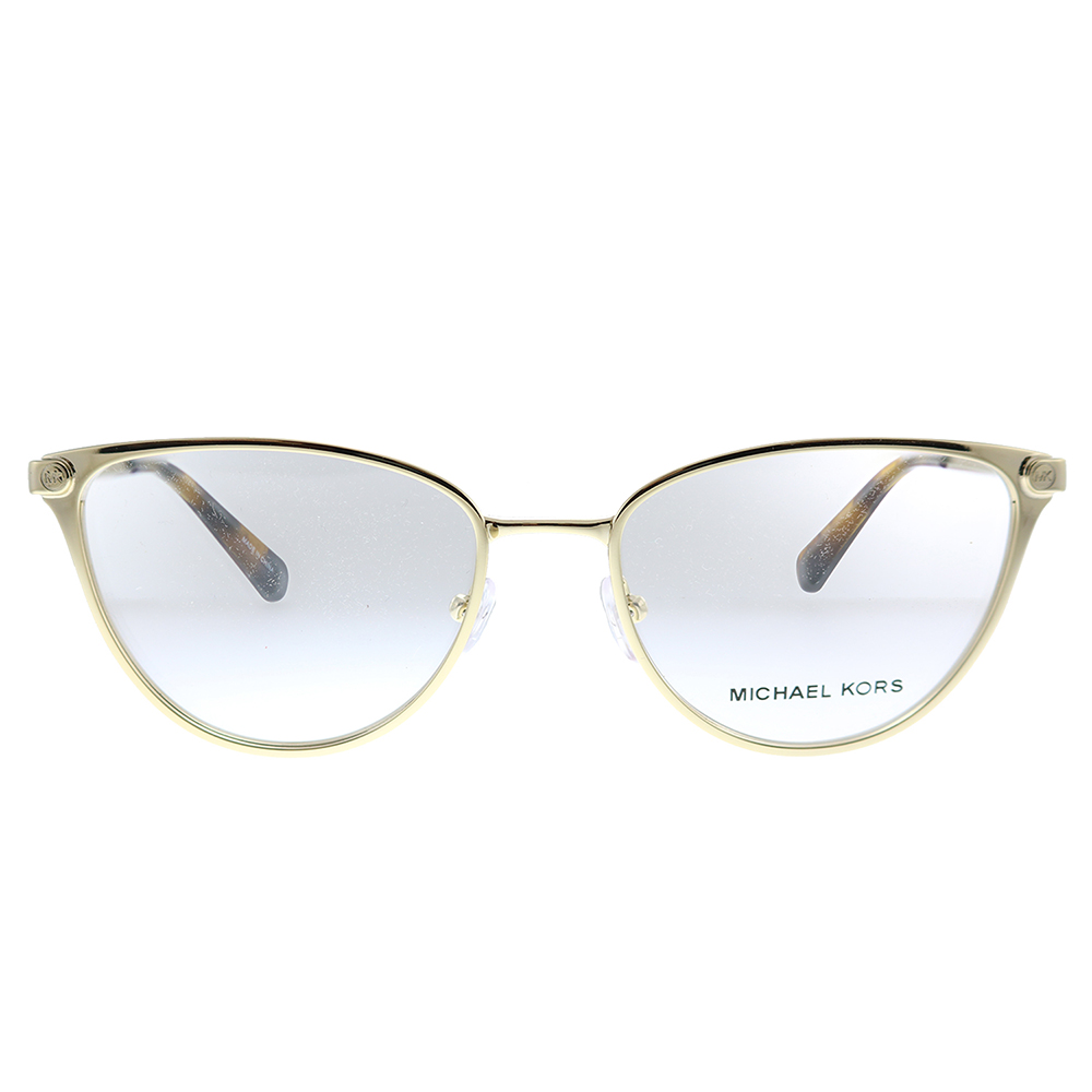 Michael Kors Cairo MK 3049 1014 Shiny Light Gold Plastic Cat-Eye Sunglasses Demo - image 2 of 3