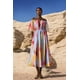 thumbnail image 1 of Vestido Bellabarnetten Zaysha con hombros descubiertos y estampado, 1 of 6