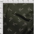 thumbnail image 3 of oneOone Viscose Chiffon Olive Green Fabric Leaves Sewing Fabric By The Yard Printed Diy Clothing Sewing Supplies 42 Inch Wide, 3 of 4