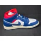 thumbnail image 5 of N I-K-E A i r-Jor-dan 1 Mid Men's Multi Size Red White Blue Shoes BQ6472-146 NBY, 5 of 6