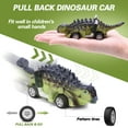 INKPOT 6PCS Pull Back Dinosaur Car Toys for Kids Toddlers 36 Year Old Boys Gifts Play Vehicles