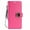 Hot Pink, variant on Wallet Card Case for iPhone 13 Pro Max PU Leather Wallet Case Cover [Stand Feature] with Wrist Strap and [6-Slots] ID&Credit Cards Pocket for iPhone 13 Pro Max 6.7 inch - Rose