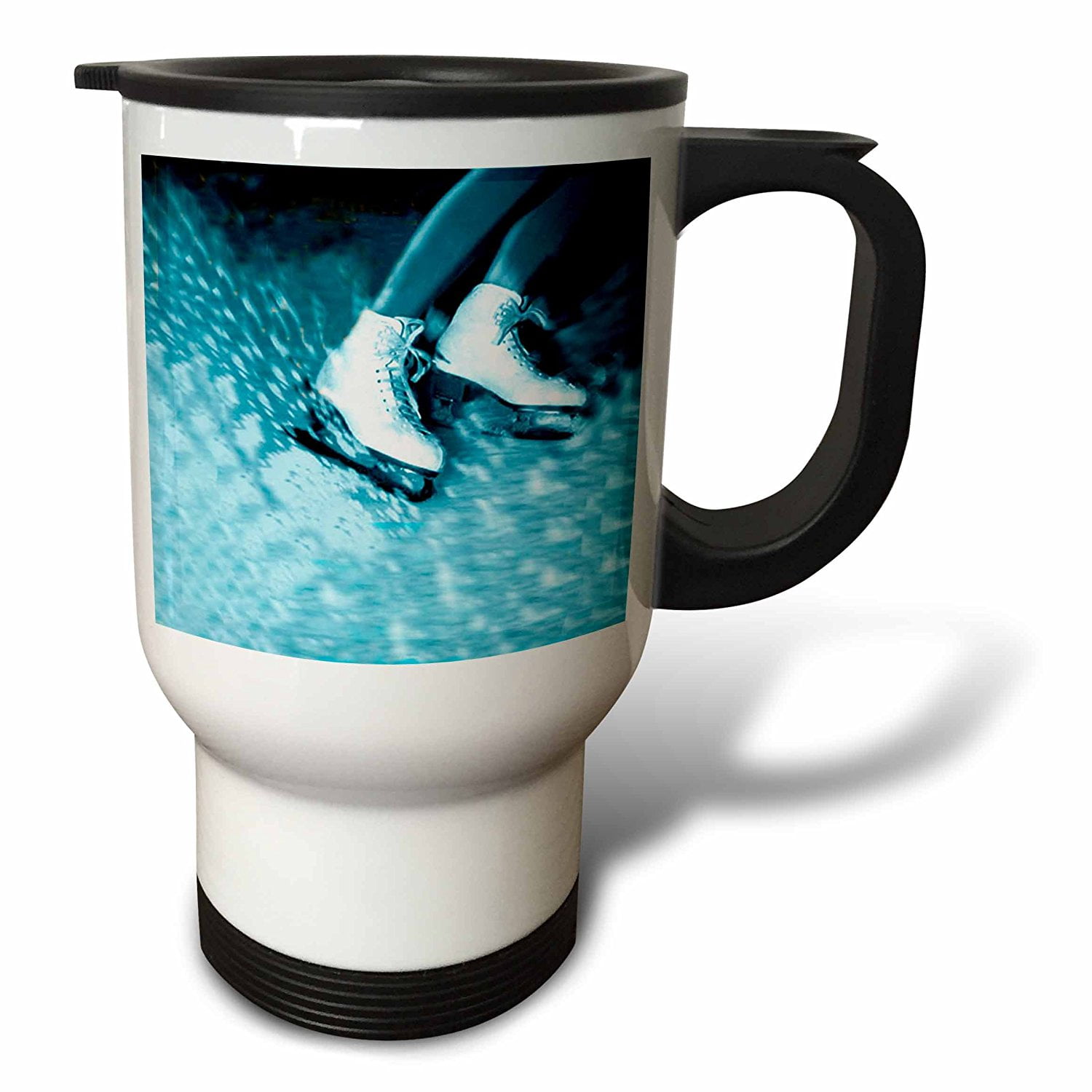 3dRose Figure Skating, Skates, Travel Mug, 14oz, Stainless Steel by 3dRose