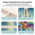 thumbnail image 3 of Rainbow Unicorn Travel Portable Jewelry Box - Square Organizer Box with Bracelet Holder, Earring Organizer – Store Rings, Earrings, Necklaces, Bracelets, and More! Suitable for Girls and Women, 3 of 6