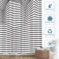 thumbnail image 2 of Abstract Black Cool Shower Curtain,Zag Pattern in Zigzag Classic Chevron Design Zig Shower Curtain,Waterproof Fabric Shower Curtains for Bathroom with 72x72 inches., 2 of 6