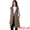 Coffee, variant on Women's Long Puffer Vest Casual Sleeveless Hooded Down Jacket M Coffee
