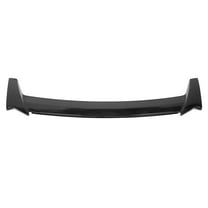 Ikon Motorsports Trunk Spoiler Compatible with 16-21 Honda Civic 4DR Sedan Long LED Style Rear Wing Matte Black - ABS 2016 2017 2018 2019 2020